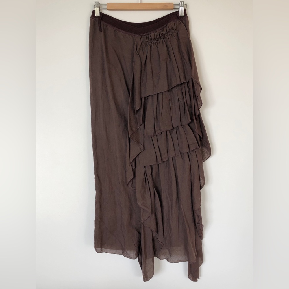 Ernestina Cerini Long Ruffled Skirt